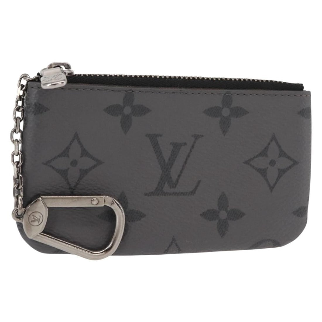 LOUIS VUITTON Monogram Eclipse Reverse Coin Purse M80905 Auth: LOUIS VUITTON Monogram Eclipse Reverse Coin Purse M80905 Auth This elegant Louis Vuitton Monogram Eclipse Reverse Pochette Cles is a stylish coin purse crafted from high-quality Monogram Eclipse Canva