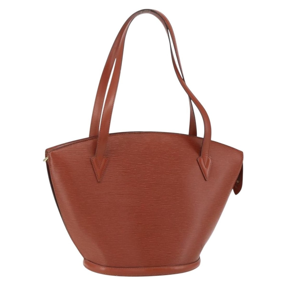 Brown Epi Leather Louis Vuitton Saint Jacques Shoulder Bag M52263: Brown Epi Leather Louis Vuitton Saint Jacques Shoulder Bag M52263 This Louis Vuitton Saint Jacques shoulder bag features brown Epi leather crafted in France. It offers a structured design with a shoul