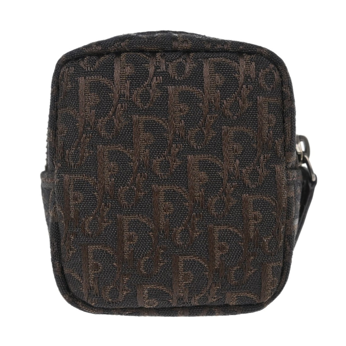 Christian Dior Brown Canvas Mini Pouch Bag Trotter Style: Christian Dior Brown Canvas Mini Pouch Bag Trotter Style This Christian Dior Mini Pouch Bag is a stylish and practical accessory designed for casual occasions. It features a beautiful brown canvas ext