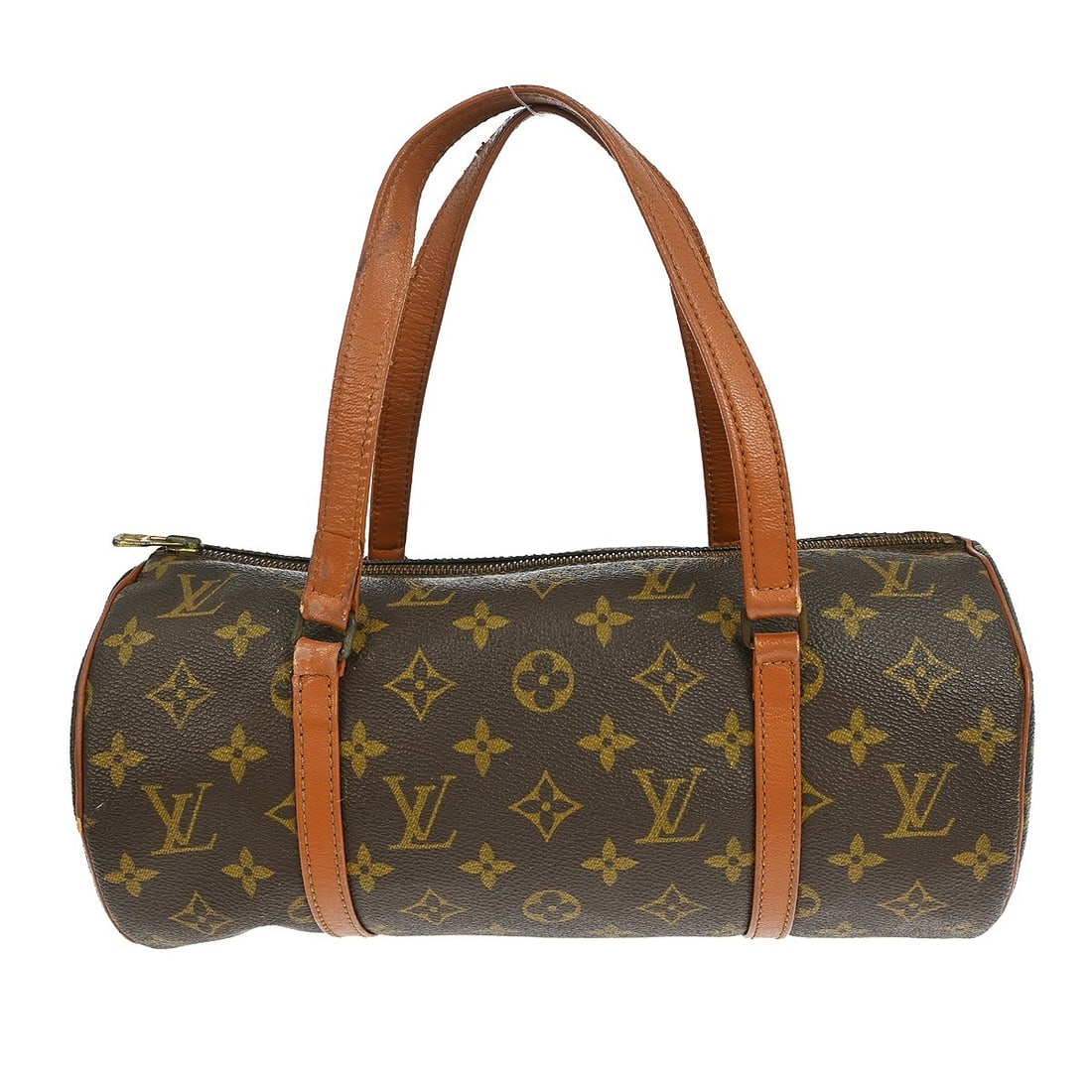 Louis Vuitton Papillon 30 Monogram Canvas M51365 Brown Handbag: Louis Vuitton Papillon 30 Monogram Canvas M51365 Brown Handbag This Louis Vuitton Papillon 30 handbag features the iconic monogram canvas exterior with brown leather double handles. The bag is medium-