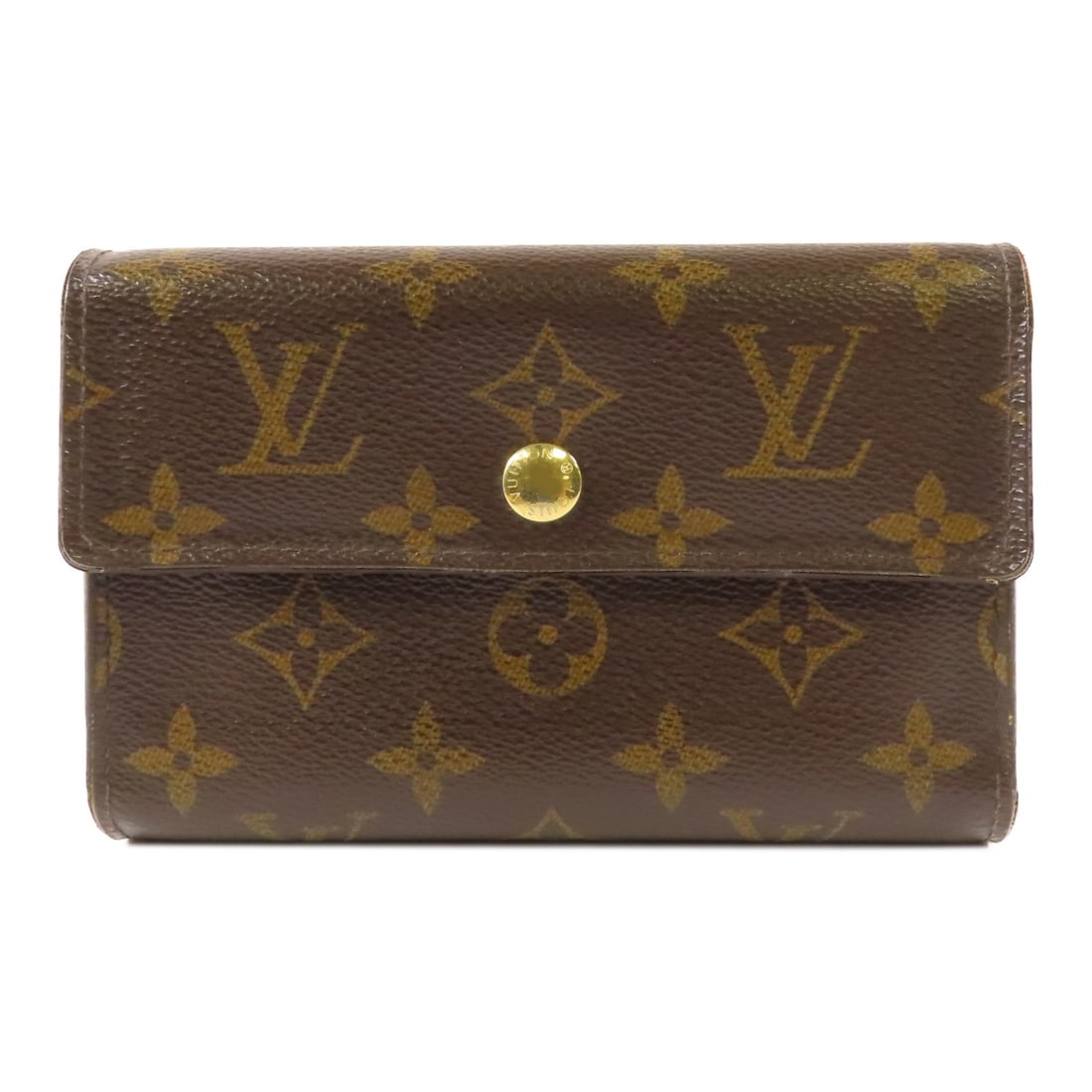LOUIS VUITTON Alexandra Trifold Wallet M60047 Monogram Brown GHW (1 of 18)