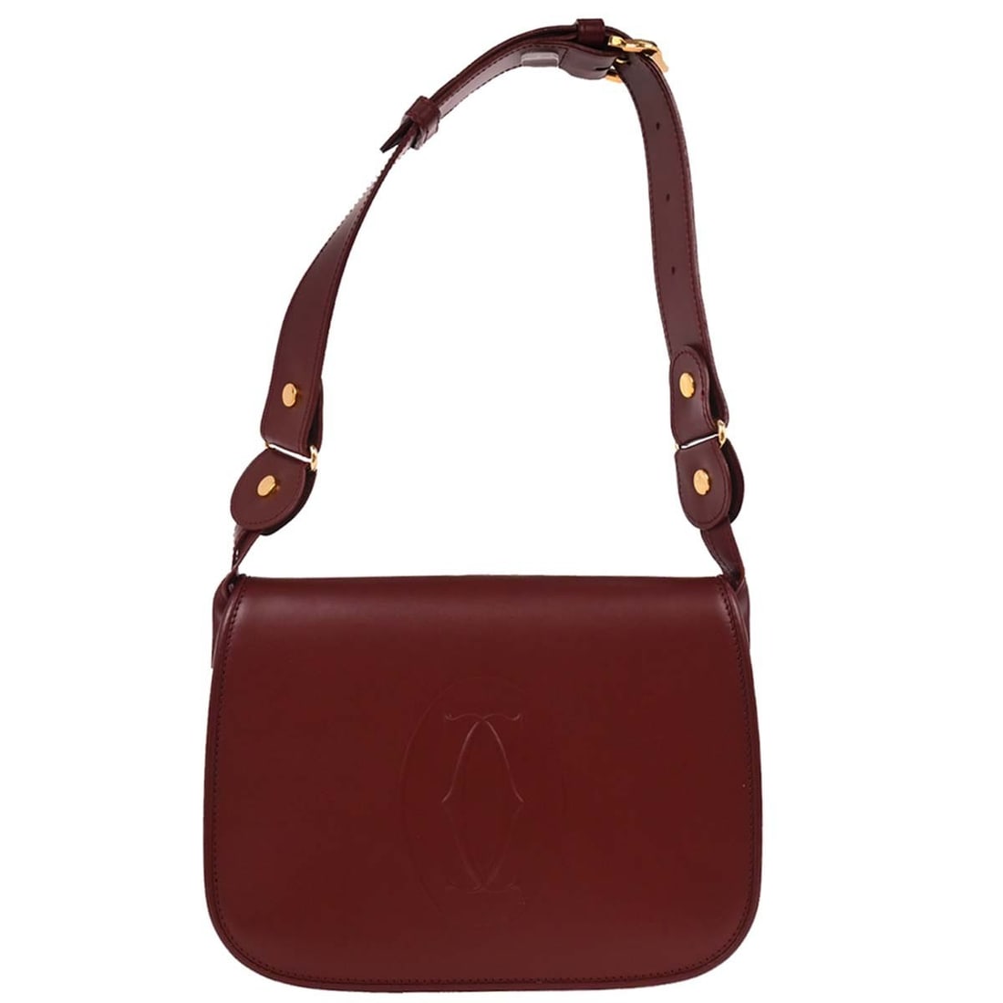 Cartier Bordeaux Leather Vintage Top Handle Handbag: Cartier Bordeaux Leather Vintage Top Handle Handbag This exquisite Cartier Bordeaux Leather Handbag combines elegance with functionality. Crafted from premium leather, this vintage medium-sized handba