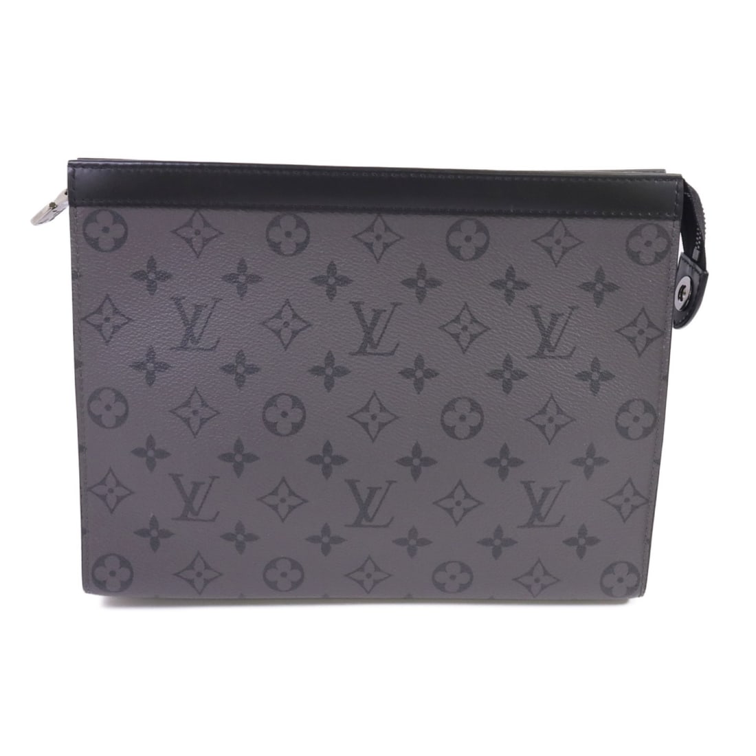 Louis Vuitton Pochette Voyage MM Monogram Eclipse Grey Clutch Bag M61692 (1 of 13)
