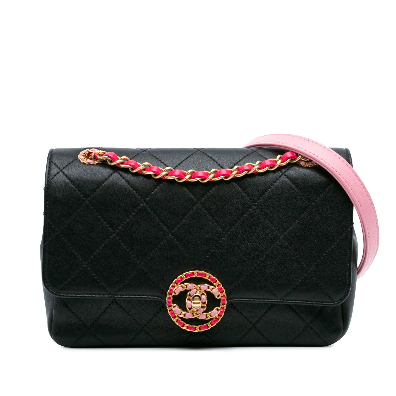 Chanel Black Quilted Calfskin CC Chain Crossbody Bag (1 of 11)