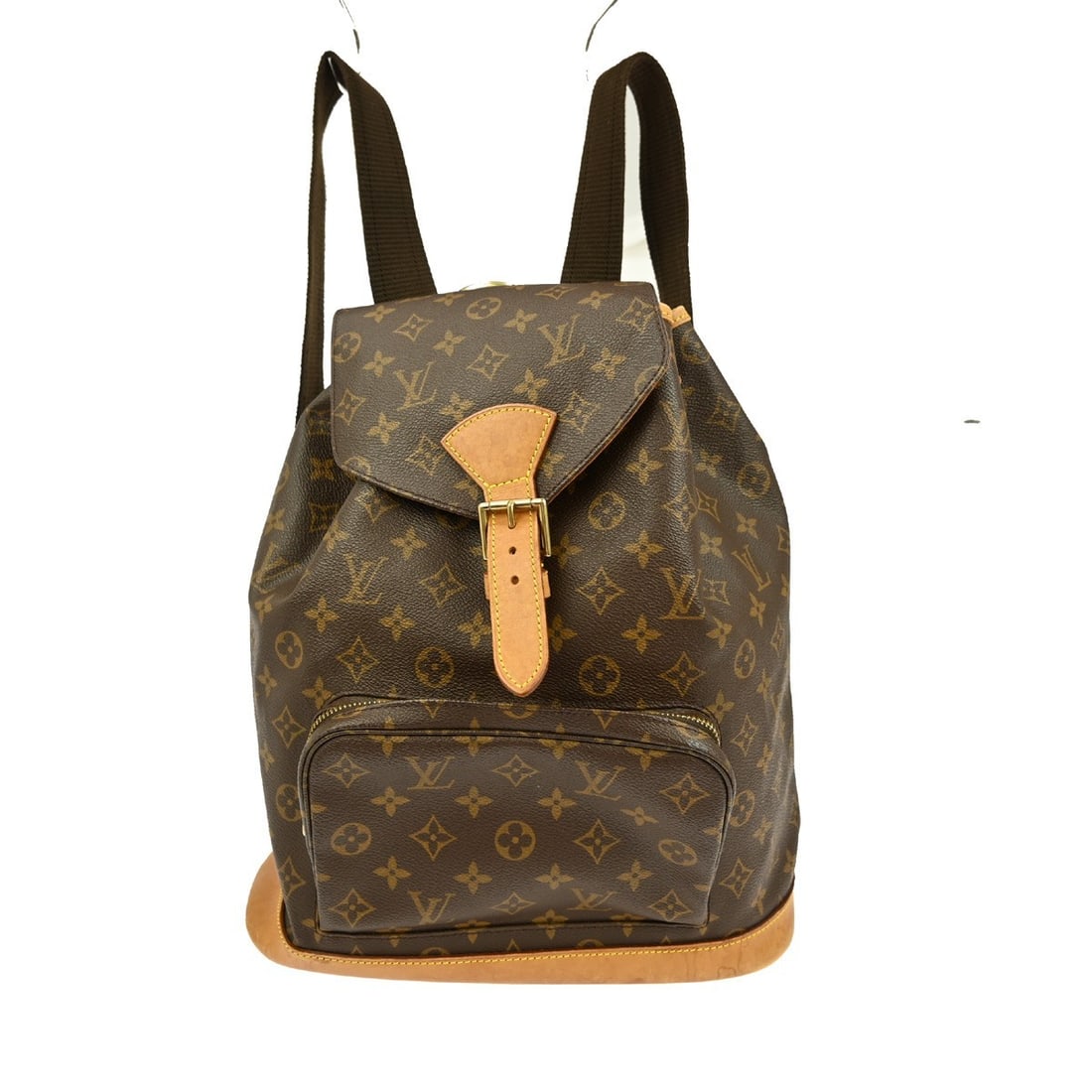 Louis Vuitton Montsouris GM Monogram Canvas Large Vintage Backpack M51135: Louis Vuitton Montsouris GM Monogram Canvas Large Vintage Backpack M51135 This Louis Vuitton Montsouris GM backpack features the iconic monogram canvas leather exterior with beige straps and brown lin