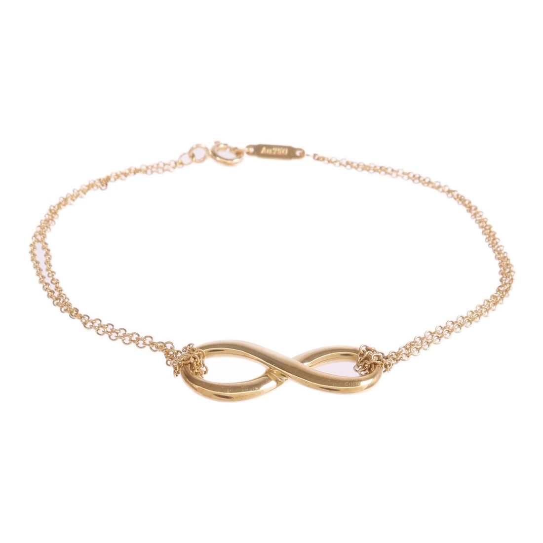 18K Yellow Gold Infinity Bracelet by Tiffany and Co (1 of 11)