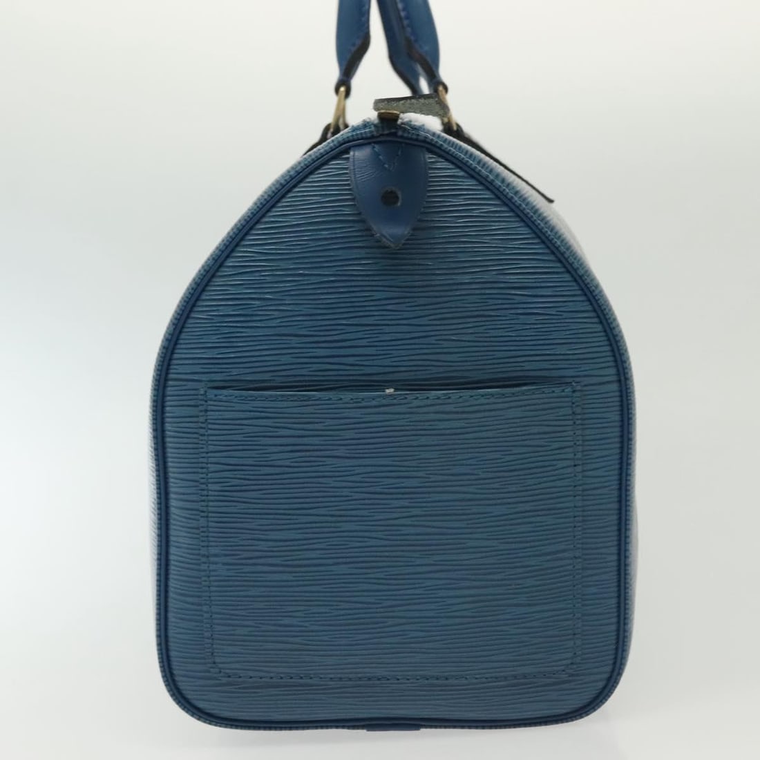 Louis Vuitton Epi Speedy 35 Blue Leather Bag France 37cm (1 of 18)