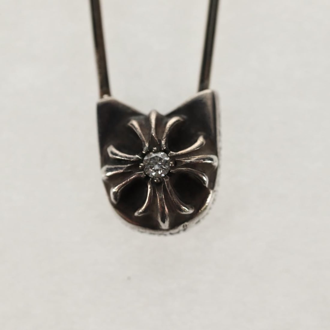 Chrome Hearts Silver 1PD Safety Pin Money Clip Japan - 3