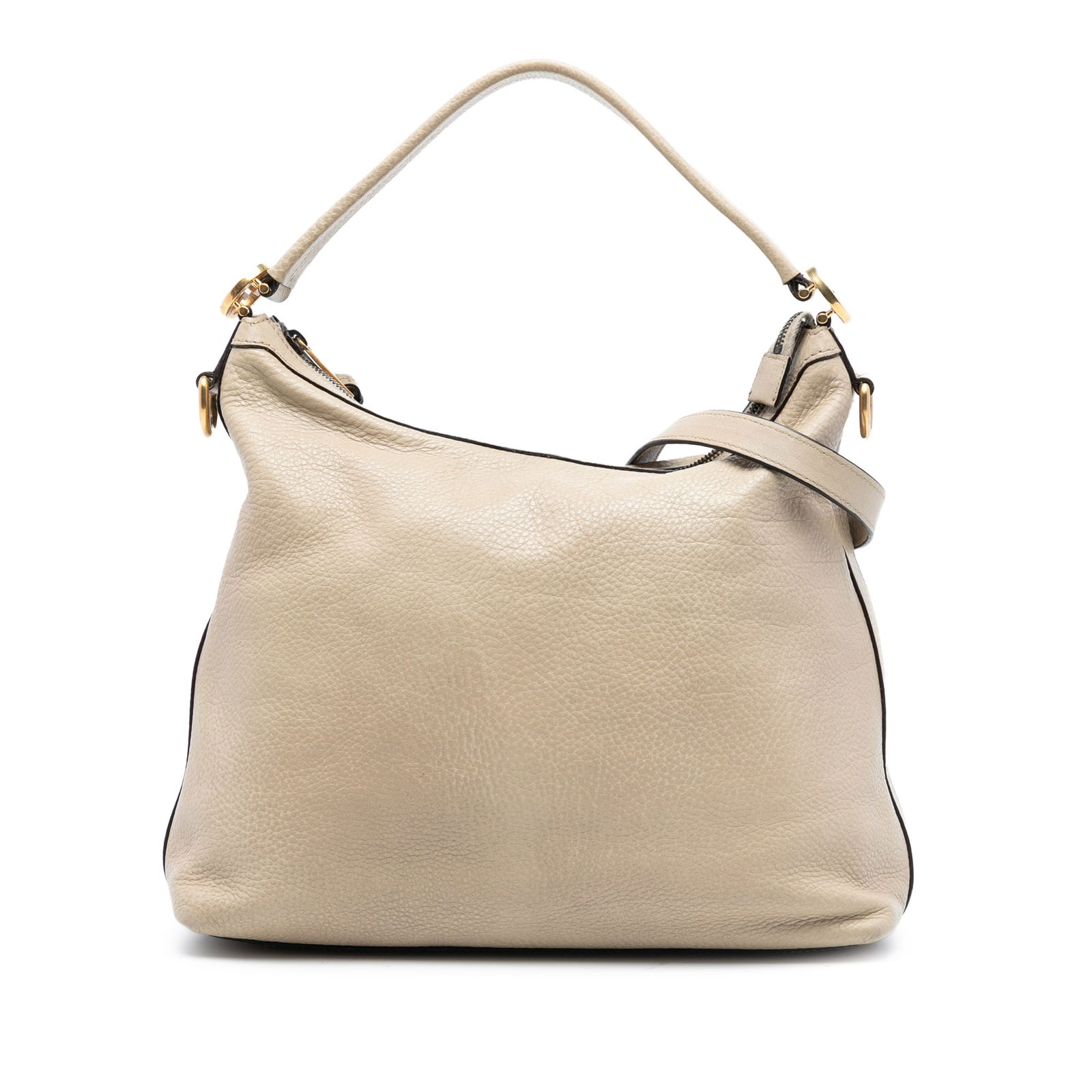 Gucci Miss GG Small Brown Leather Hobo Bag with Shoulder Strap: Gucci Miss GG Small Brown Leather Hobo Bag with Shoulder Strap This Gucci Small Grained Calfskin Miss GG Hobo features a brown leather body with a flat leather top handle and a detachable flat leather