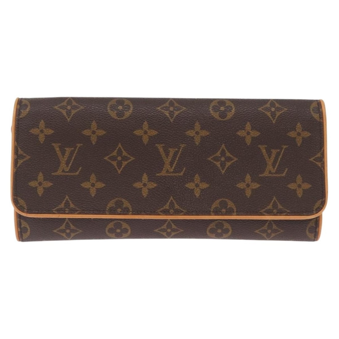 Louis Vuitton Monogram Canvas Twin Shoulder Bag Brown France (1 of 18)