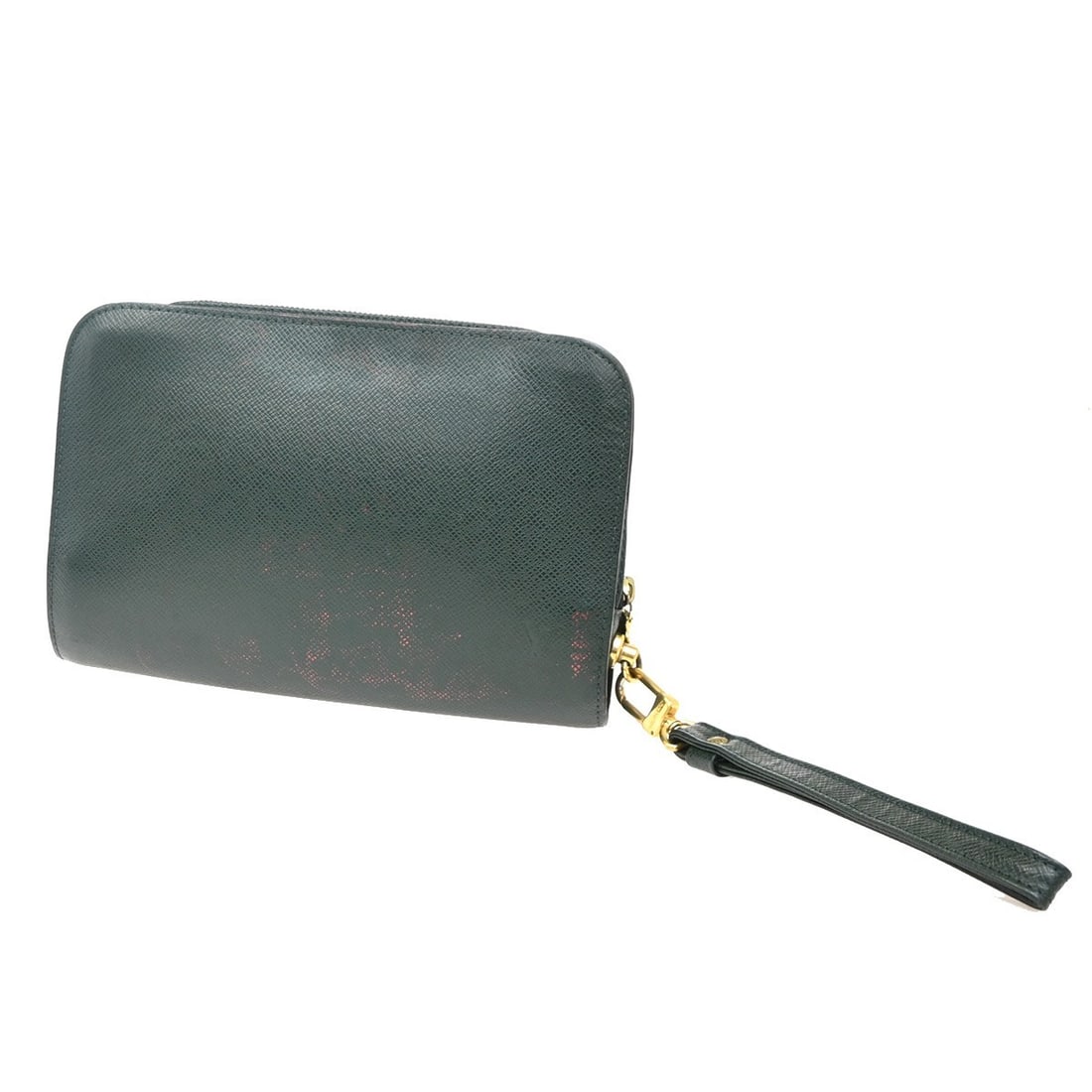 Louis Vuitton Taiga Leather Green Pochette Baikal Clutch 24cm: Louis Vuitton Taiga Leather Green Pochette Baikal Clutch 24cm This Louis Vuitton Pochette Baikal clutch for women features green Taiga leather with a compact design ideal for essentials. The pre-owned