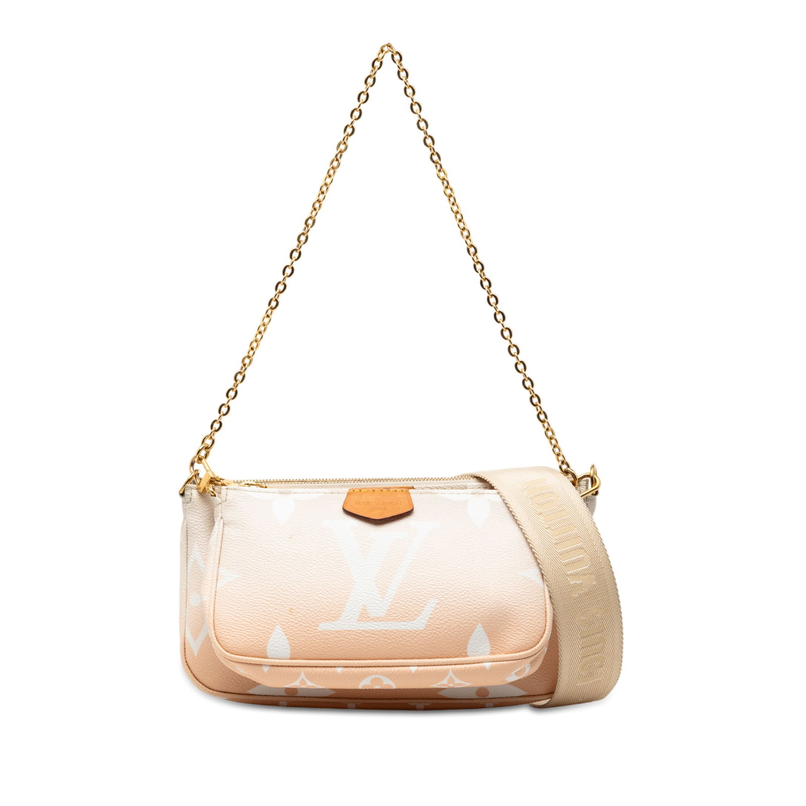 Louis Vuitton By The Pool Multi Pochette Accessoires Monogram Canvas Bag: Louis Vuitton By The Pool Multi Pochette Accessoires Monogram Canvas Bag This Louis Vuitton Monogram Giant By The Pool Multi Pochette Accessoires features a monogram canvas body with a detachable chai