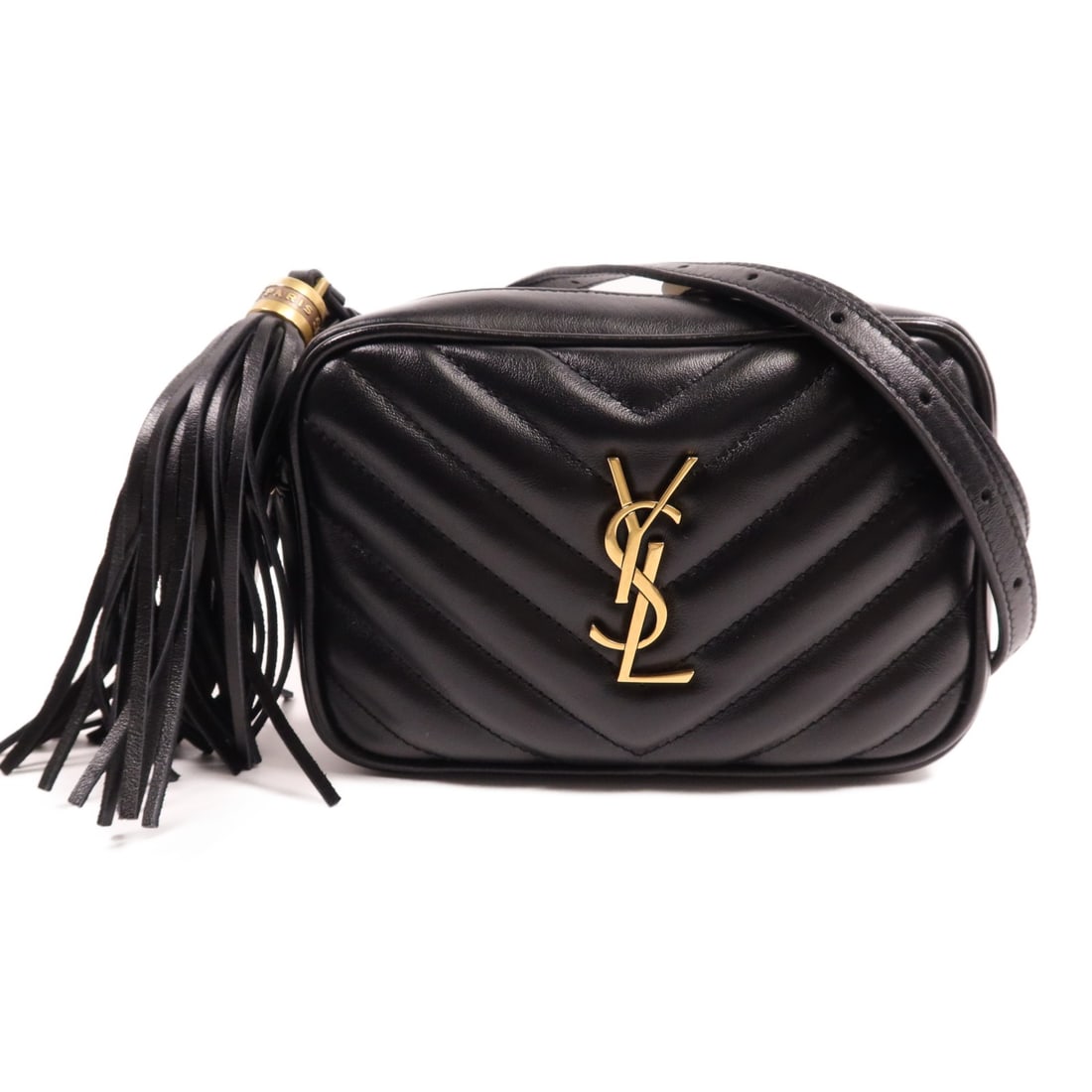 Yves Saint Laurent GHW Black Calfskin Waist Bag GLT534817: Yves Saint Laurent GHW Black Calfskin Waist Bag GLT534817 This stylish waist bag from Yves Saint Laurent is expertly crafted from high-quality black calfskin leather, combining elegance with functiona