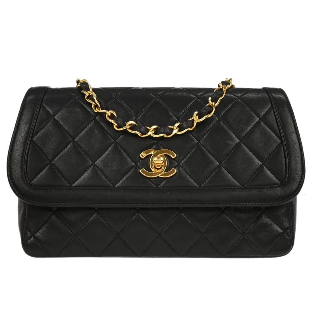 Black Lambskin Medium Shoulder Bag by Chanel CC Line (1 of 11)