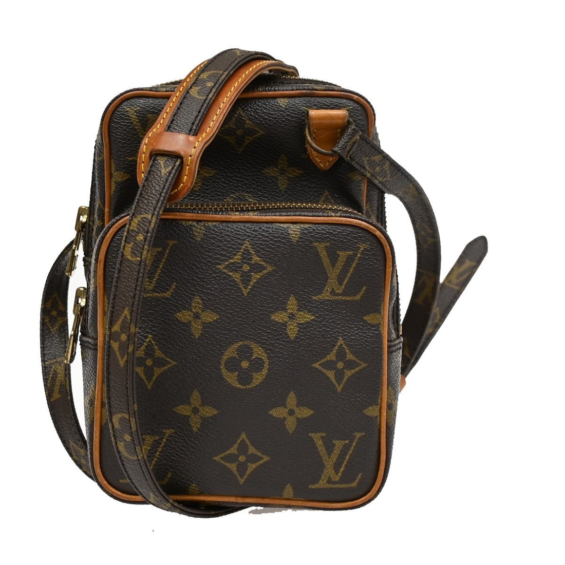 Louis Vuitton Amazone Small Leather Crossbody Bag Brown (1 of 18)