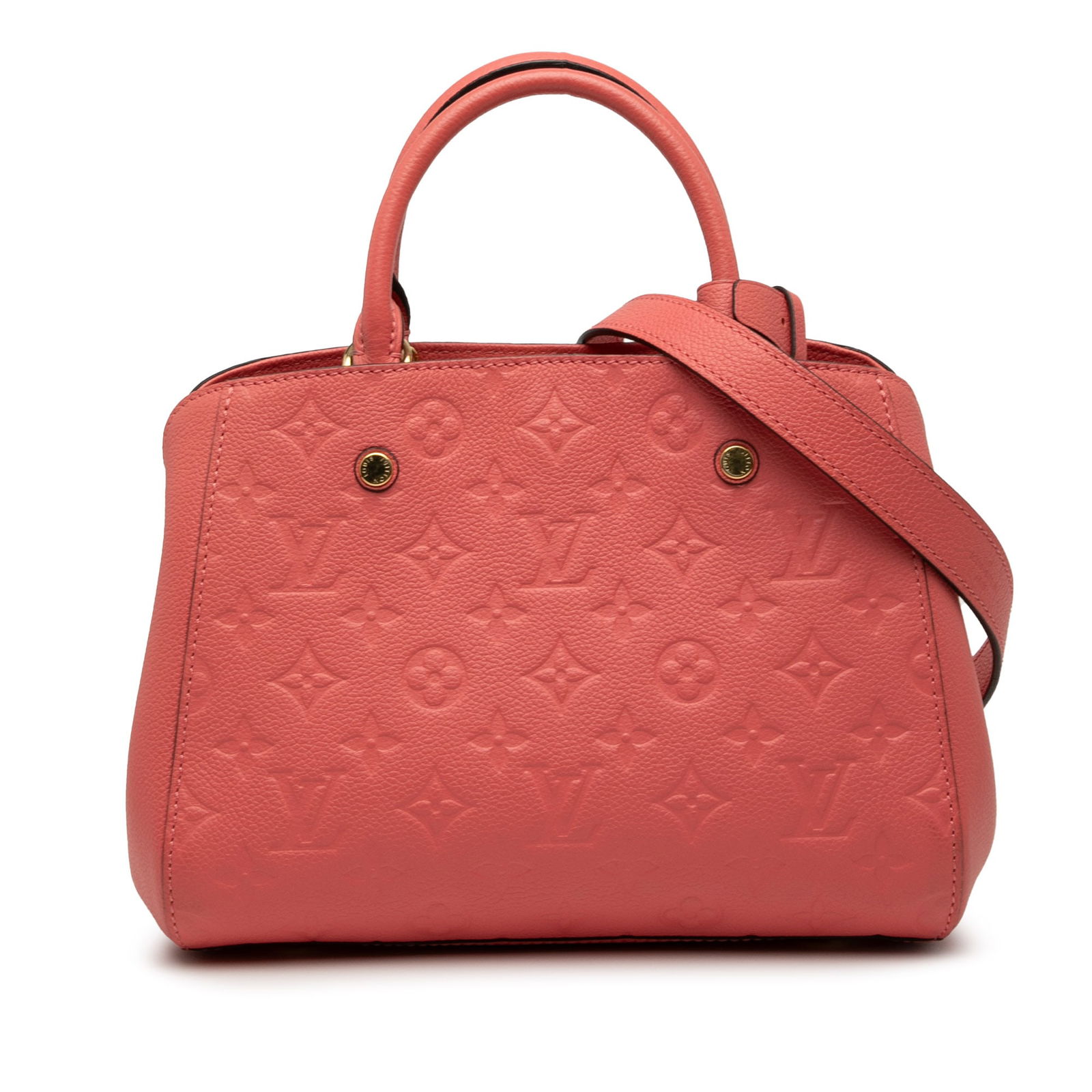 Louis Vuitton Monogram Empreinte Montaigne BB Pink Leather Bag (1 of 8)