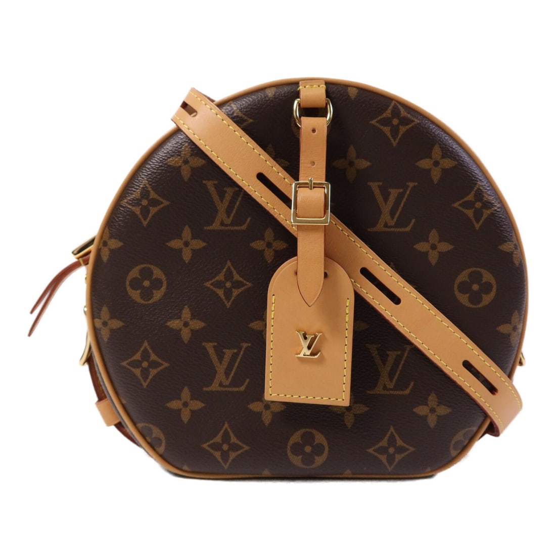 Louis Vuitton Monogram Boite Chapeau Souple Brown Shoulder Bag M52294: Louis Vuitton Monogram Boite Chapeau Souple Brown Shoulder Bag M52294 This Louis Vuitton Boite Chapeau Souple shoulder bag features the iconic brown monogram PVC coated canvas. Designed as a regular s