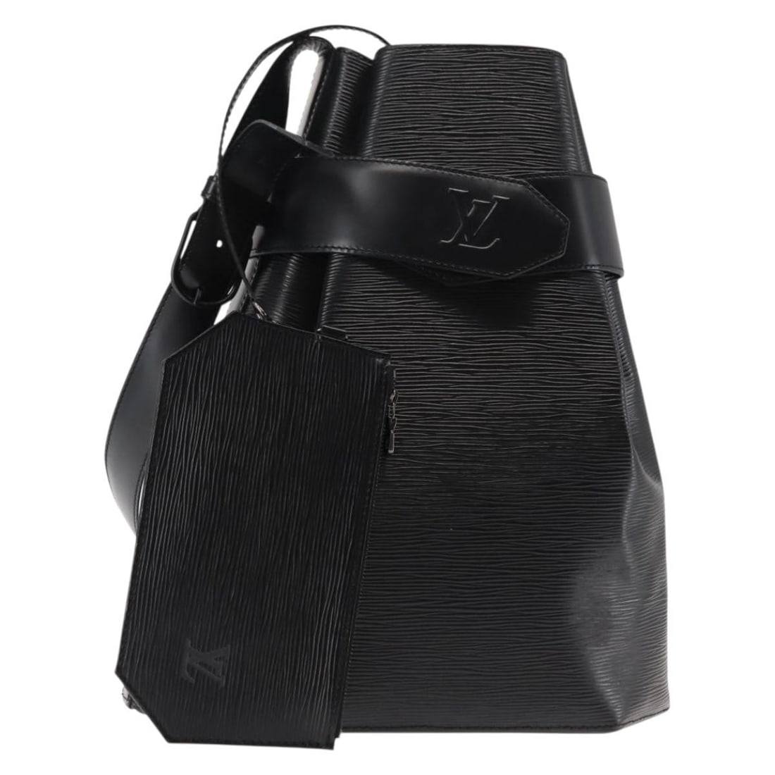 Vintage Louis Vuitton Epi Leather Sac d'Epaule Shoulder Bag Black: Vintage Louis Vuitton Epi Leather Sac d'Epaule Shoulder Bag Black This vintage Louis Vuitton Sac d'Epaule GM shoulder handbag is crafted from black Epi leather. Designed for women, the bag features a