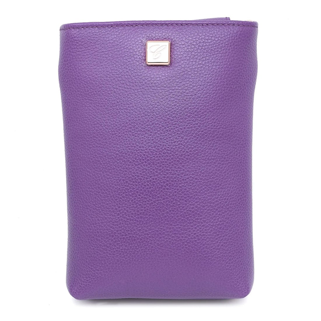 Chopard Ice Cube Purple Grained Leather Mini Handbag 95000-1147: Chopard Ice Cube Purple Grained Leather Mini Handbag 95000-1147 Elevate your accessory game with the Chopard Ice Cube Mini Bag, crafted from vibrant purple grained leather. This stylish handbag featur