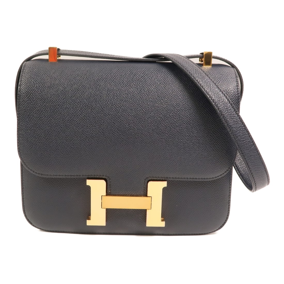 Hermes Constance 24 Indigo Blue Epsom Leather Shoulder Bag with Gold Hardware (1 of 15)