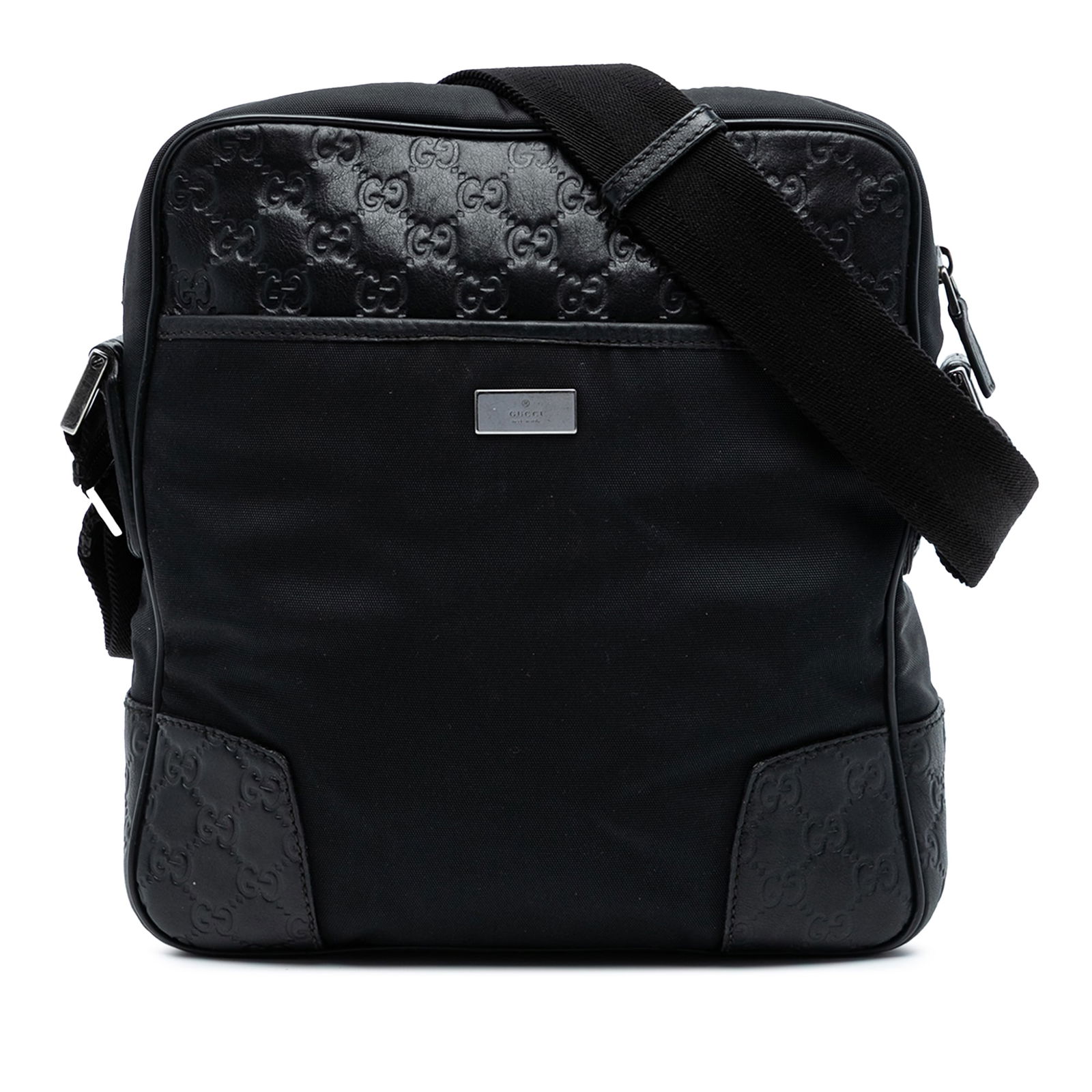 Gucci Guccissima Nylon Crossbody Bag with Adjustable Canvas Strap (1 of 7)