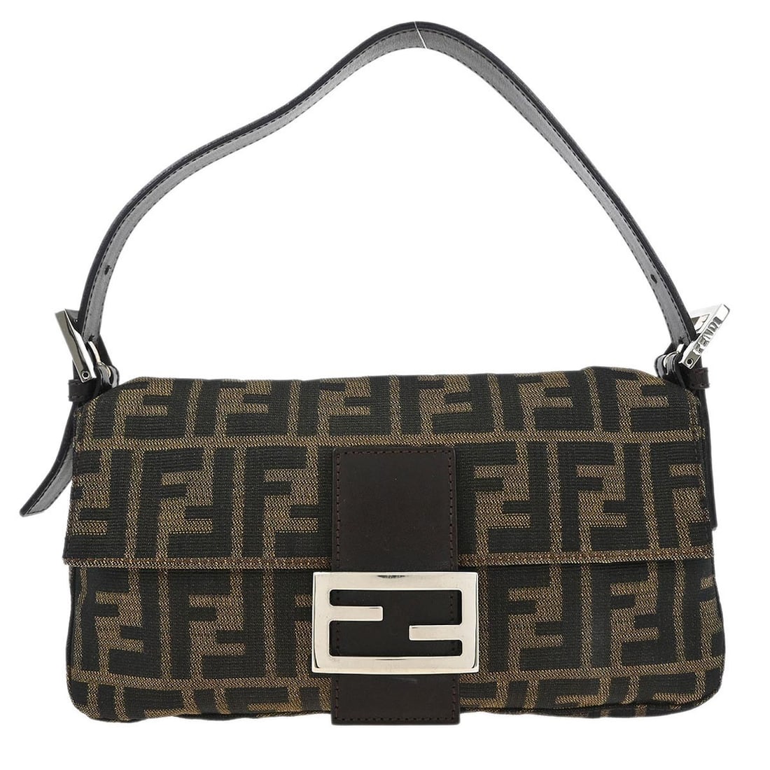 Fendi Brown Zucca Baguette Handbag 2321.26424.098 with Adjustable Strap (1 of 10)