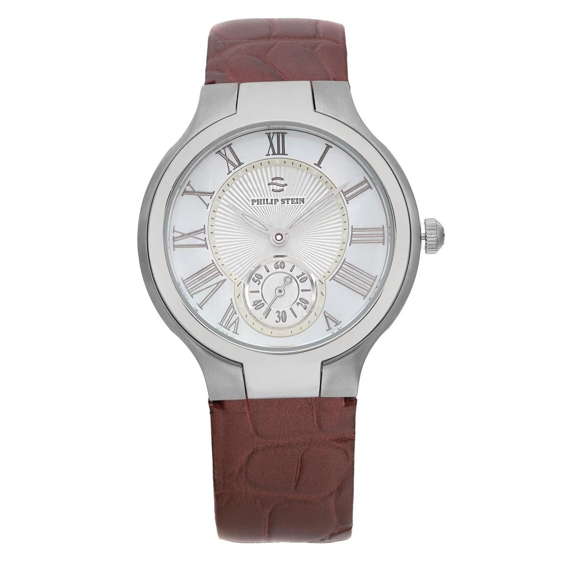Philip Stein Signature 35mm MOP Dial Ladies Quartz Watch with Box: Philip Stein Signature 35mm MOP Dial Ladies Quartz Watch with Box This Philip Stein Signature wristwatch is a stylish timepiece designed for ladies. It features a 35mm Mother of Pearl (MOP) dial, prov