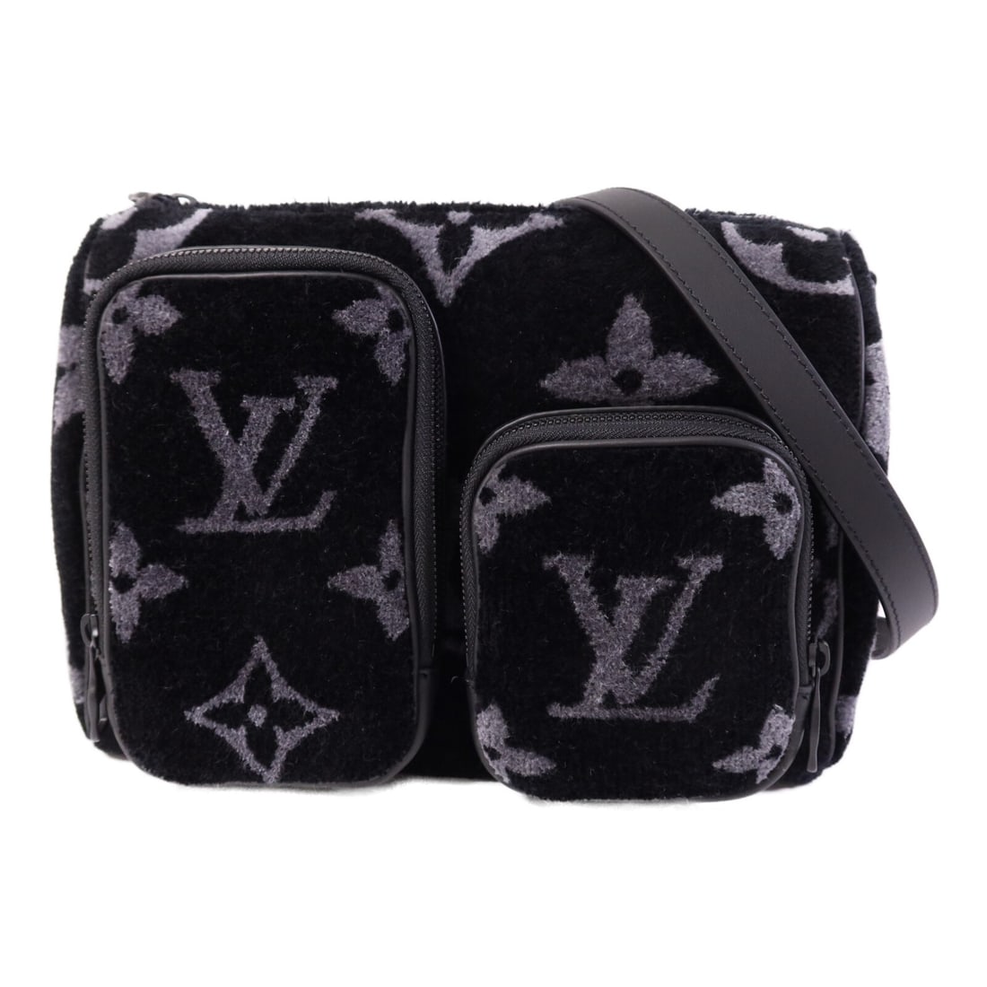 Louis Vuitton Speedy Multipocket Shoulder Bag Monogram Eclipse M45438 Black: Louis Vuitton Speedy Multipocket Shoulder Bag Monogram Eclipse M45438 Black This Louis Vuitton Speedy Multipocket M45438 is a sophisticated shoulder bag featuring the Monogram Eclipse pattern in black