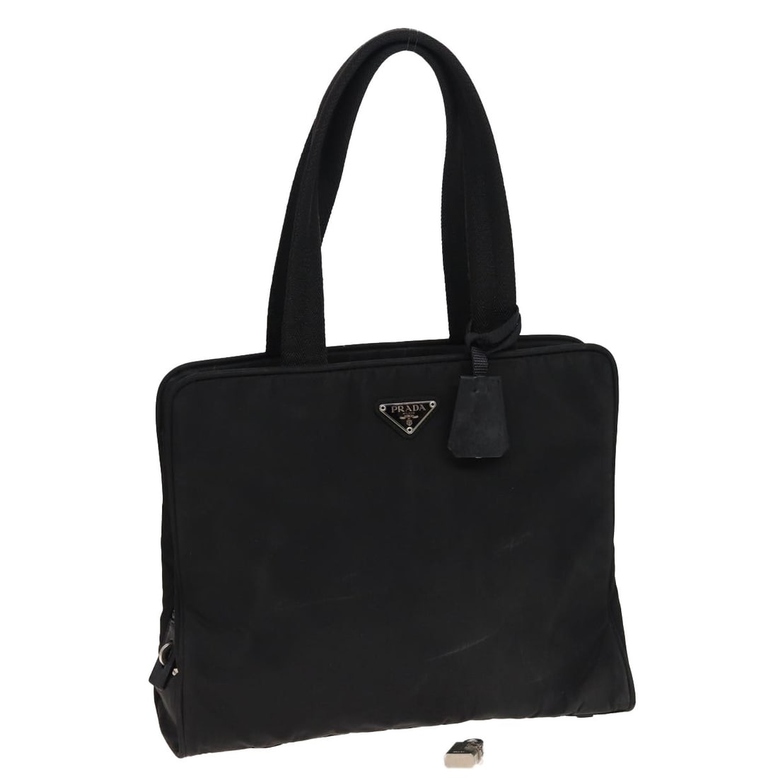 Prada Tessuto Nylon Bowling Style Shoulder Bag Black (1 of 18)