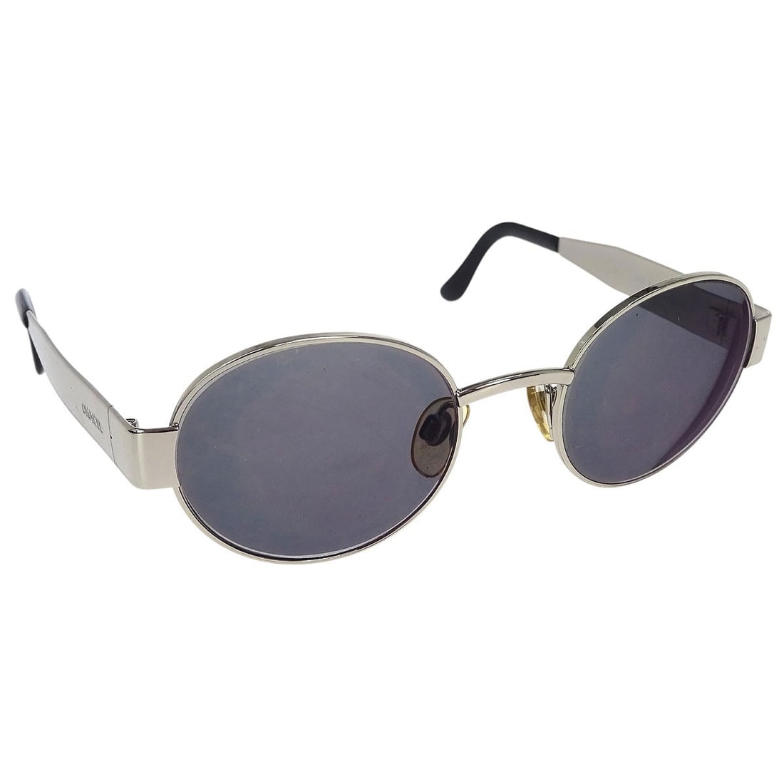 Chanel CC Logos Black Sunglasses Eyewear Made in Italy: Chanel CC Logos Black Sunglasses Eyewear Made in Italy Elevate your style with these Chanel sunglasses, featuring a sleek black frame and chic CC logos that embody sophistication. Crafted with high-qu