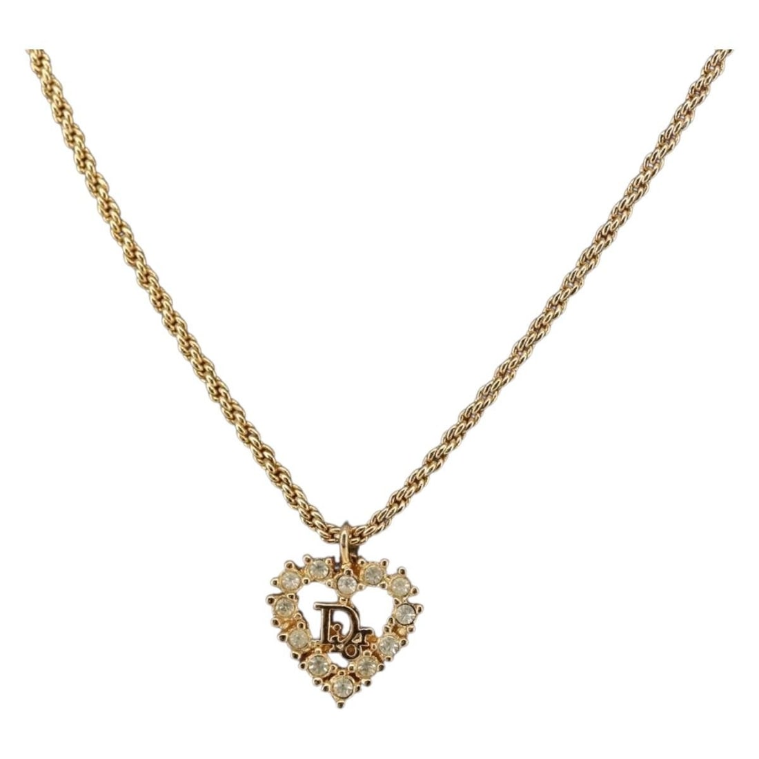 Christian Dior Gold Metal Necklace Made in Germany Authenticated: Christian Dior Gold Metal Necklace Made in Germany Authenticated This exquisite Christian Dior necklace showcases a stunning gold metal finish, perfect for elevating any outfit. Crafted in Germany, th
