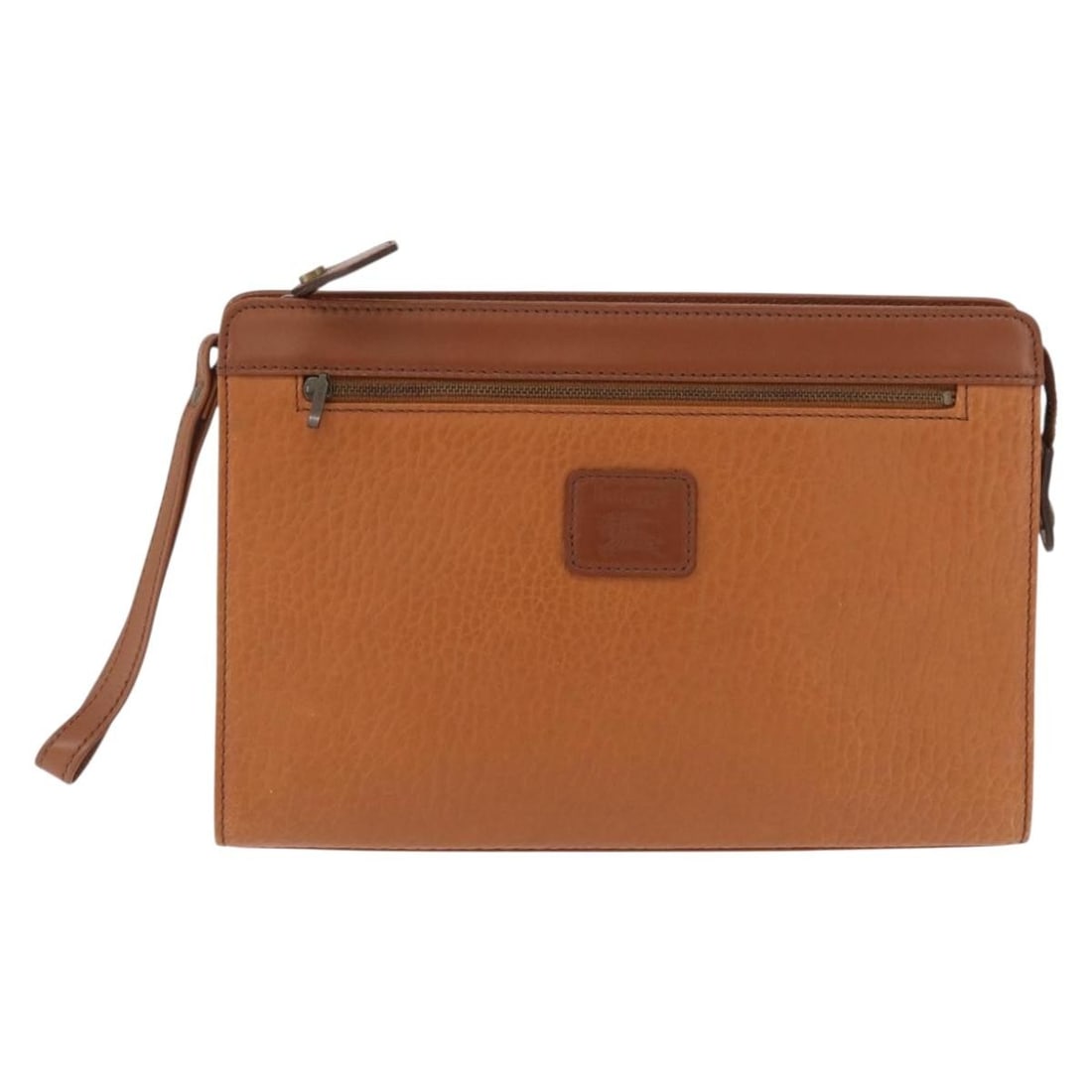 Brown Leather Vintage Burberry Pouch Bag 29cm x 19cm x 6cm (1 of 18)