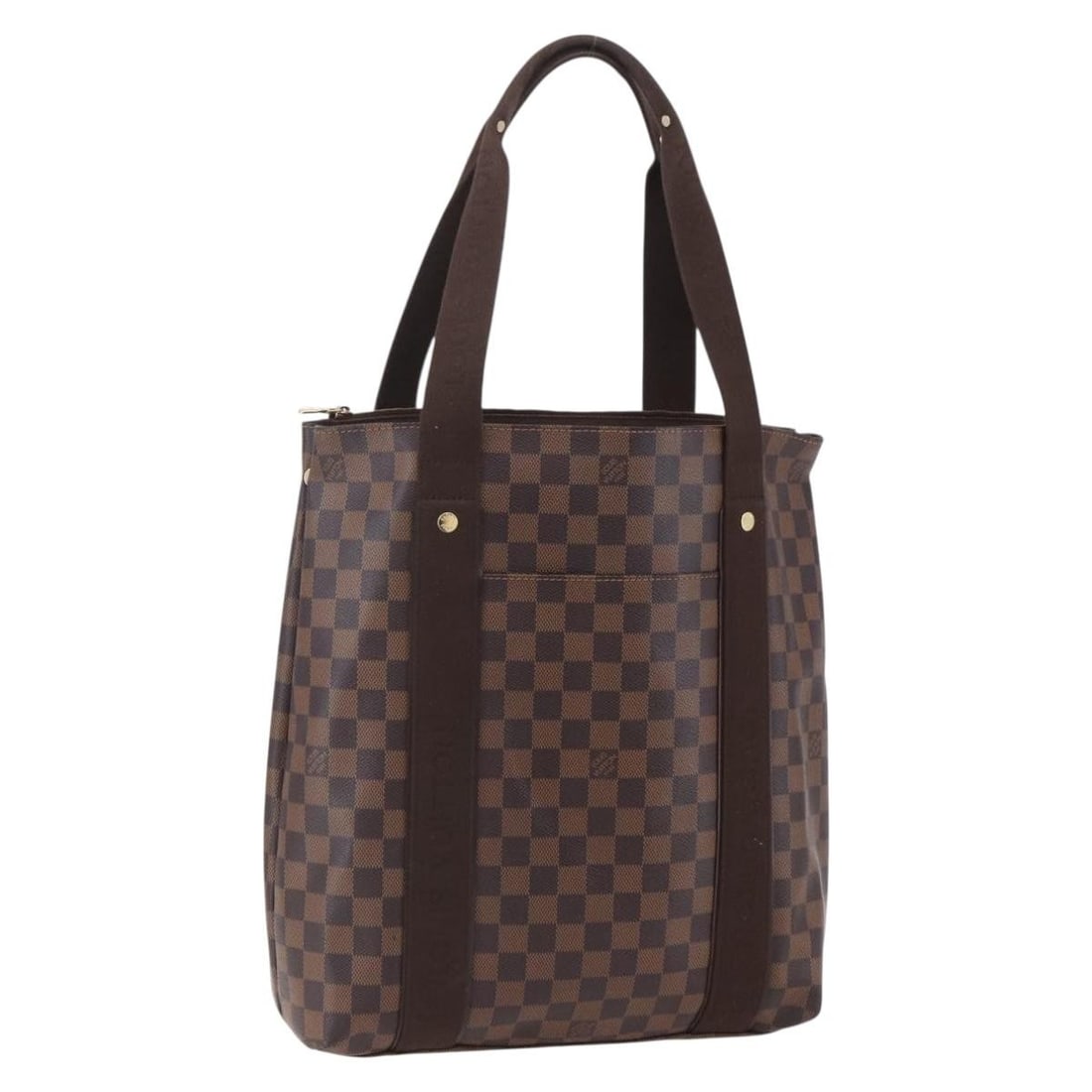 Brown Canvas Louis Vuitton Cabas Beaubourg Tote 36x37x8cm: Brown Canvas Louis Vuitton Cabas Beaubourg Tote 36x37x8cm The Louis Vuitton Cabas Beaubourg is a brown women's handbag crafted from durable canvas. Designed for everyday use, it features a spacious in