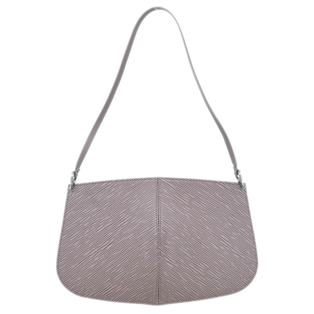 Purple Leather Demi Lune Pochette by Louis Vuitton 26cm x 16cm: Purple Leather Demi Lune Pochette by Louis Vuitton 26cm x 16cm Louis Vuitton Demi Lune Pochette crafted in purple leather, designed for women. The bag features a sleek and compact silhouette suitable