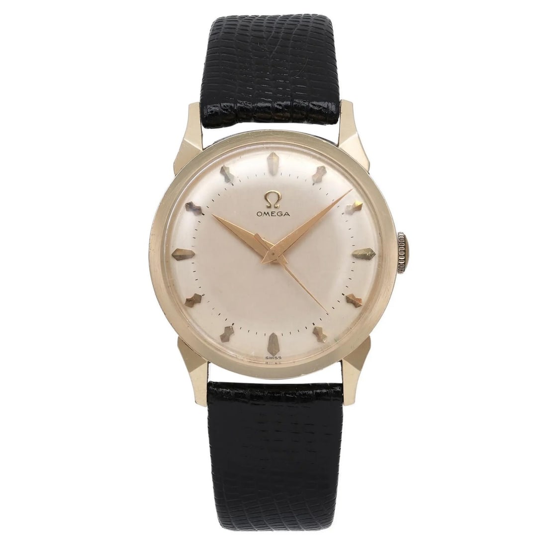 Vintage Omega 6553 14K Yellow Gold Manual Wind Watch (1 of 5)