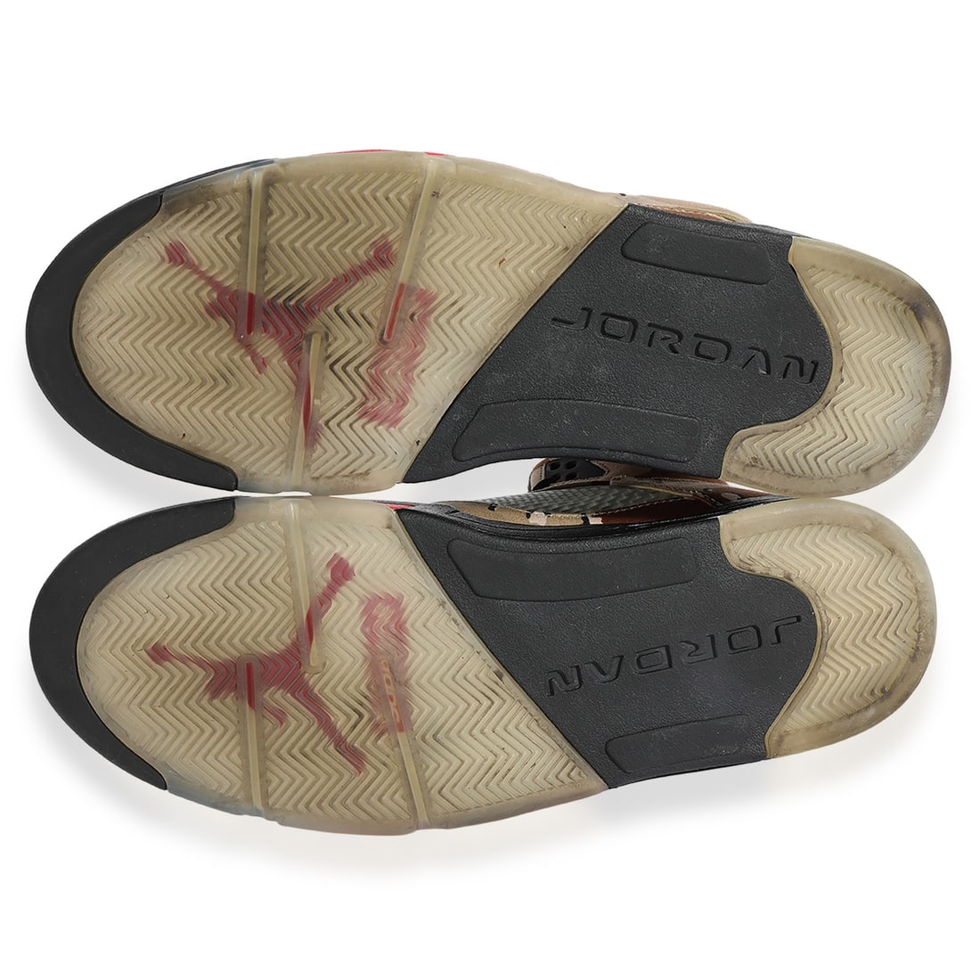 Air Jordan Supreme Collaboration Desert Camo Fabric Sneakers with Box Size 14 - 2