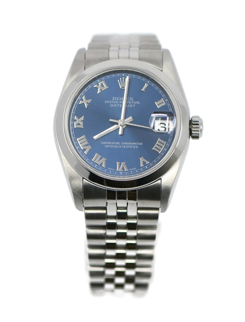 Rolex Datejust 78240 Stainless Steel Watch Blue Dial 31mm with Box (1 of 5)
