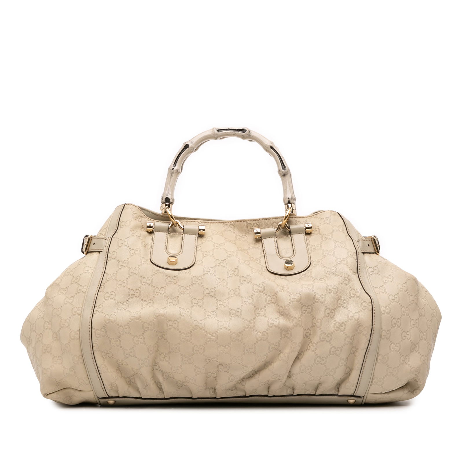 Gucci Guccissima Bamboo Dialux Tote Brown Leather Bag: Gucci Guccissima Bamboo Dialux Tote Brown Leather Bag Introducing the Guccissima Bamboo Dialux Tote, a stunning embodiment of Italian craftsmanship and luxury. This tote features an embossed leather b