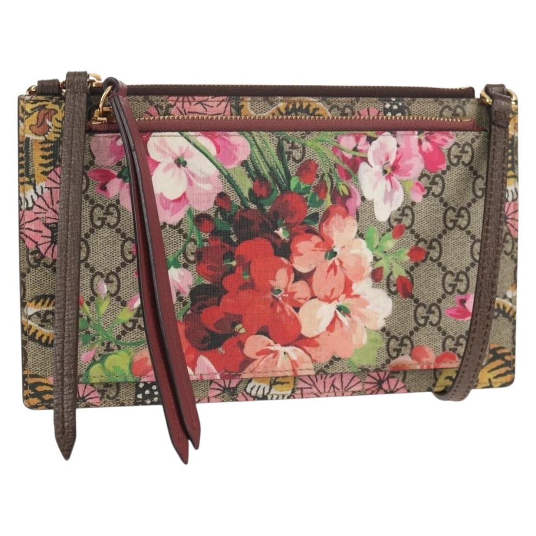 GUCCI GG Supreme Beige Gold PVC Shoulder Bag Auth 454111: GUCCI GG Supreme Beige Gold PVC Shoulder Bag Auth 454111 This GUCCI GG Supreme Shoulder Bag is a stunning accessory crafted from durable PVC leather, featuring a chic beige and gold color scheme. With