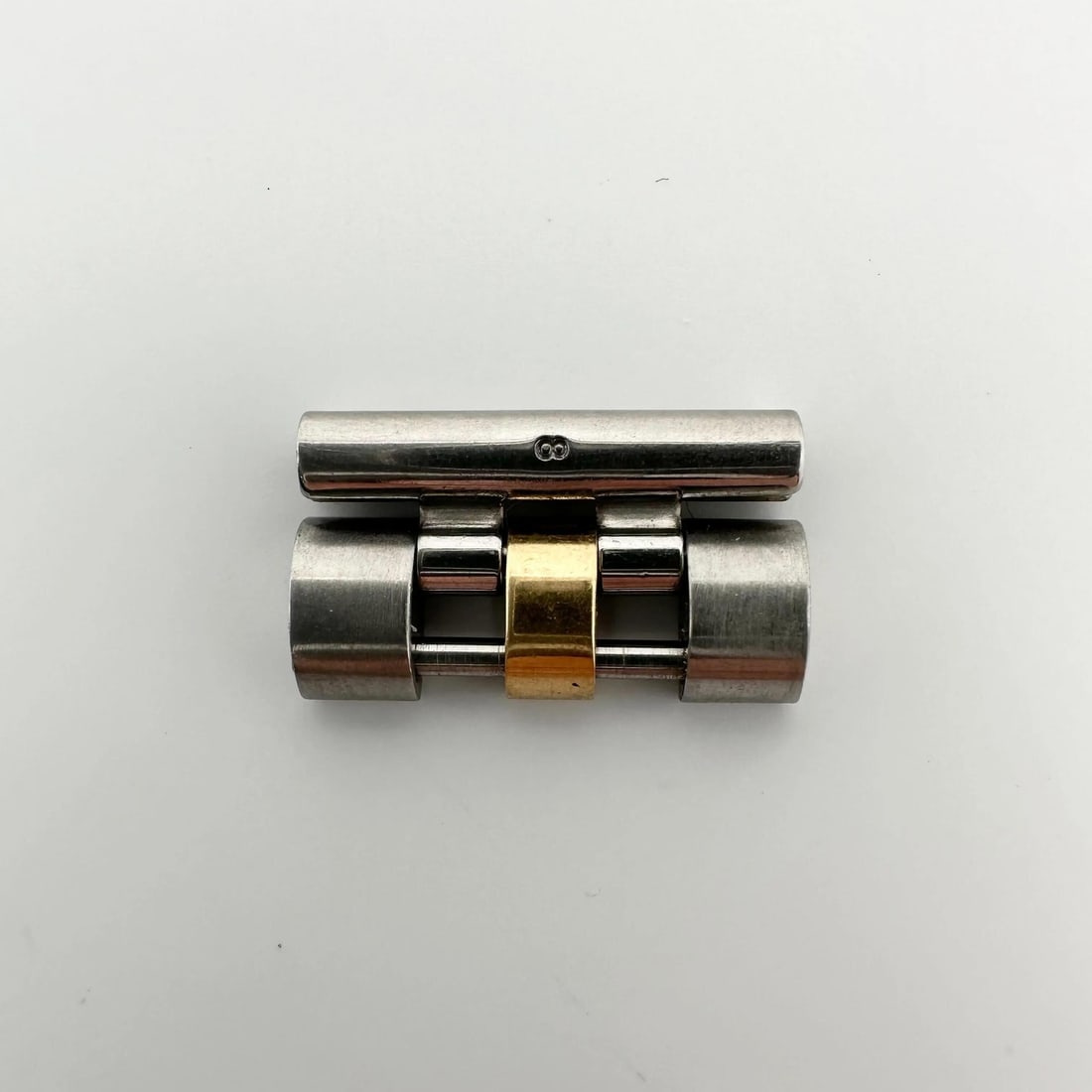 Rolex 18k Yellow Gold Steel EndLink for 16031 16233 1603 Luxury Band: Rolex 18k Yellow Gold Steel EndLink for 16031 16233 1603 Luxury Band Enhance your Rolex watch with this authentic 18k Yellow Gold and Stainless Steel EndLink, designed for models 16031, 16233, and 160