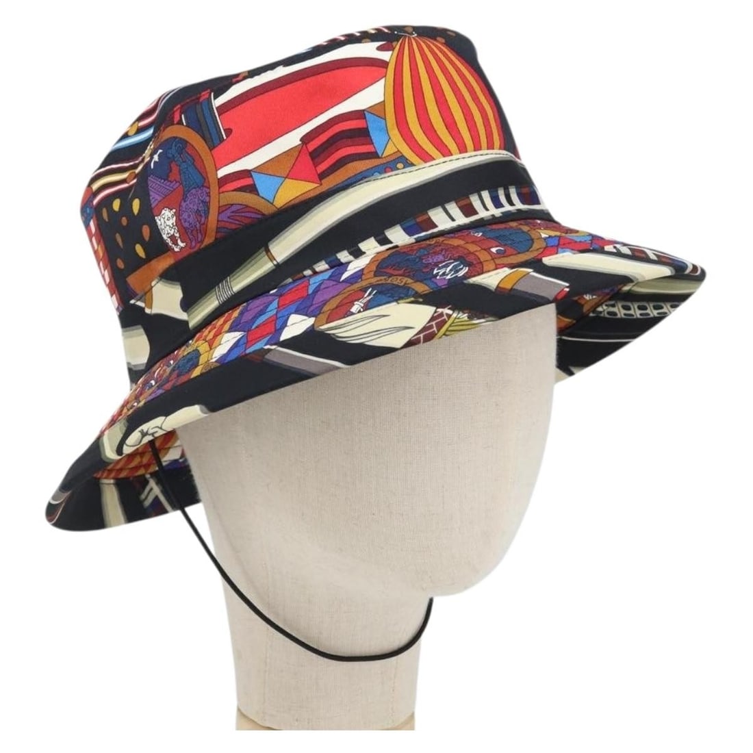 Silk Multicolor Hat by Hermes for Women Size S: Silk Multicolor Hat by Hermes for Women Size S This Hermes women's hat is crafted from multicolor silk and features a head circumference of approximately 60 cm (23.6 inches). Made in France, the hat i