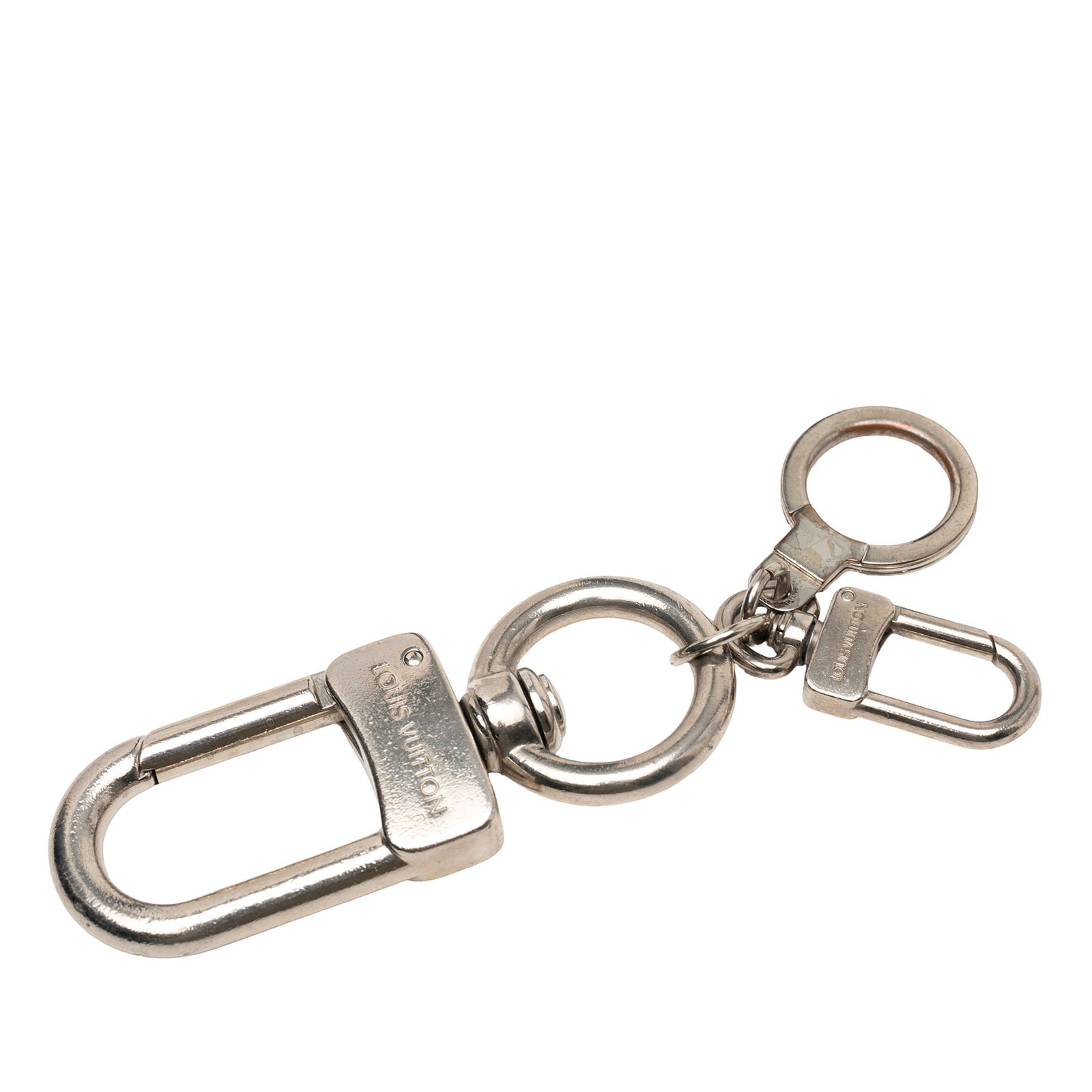 Louis Vuitton Anneau Cles Mousqueton XL Silver Tone Keychain Accessory (1 of 3)