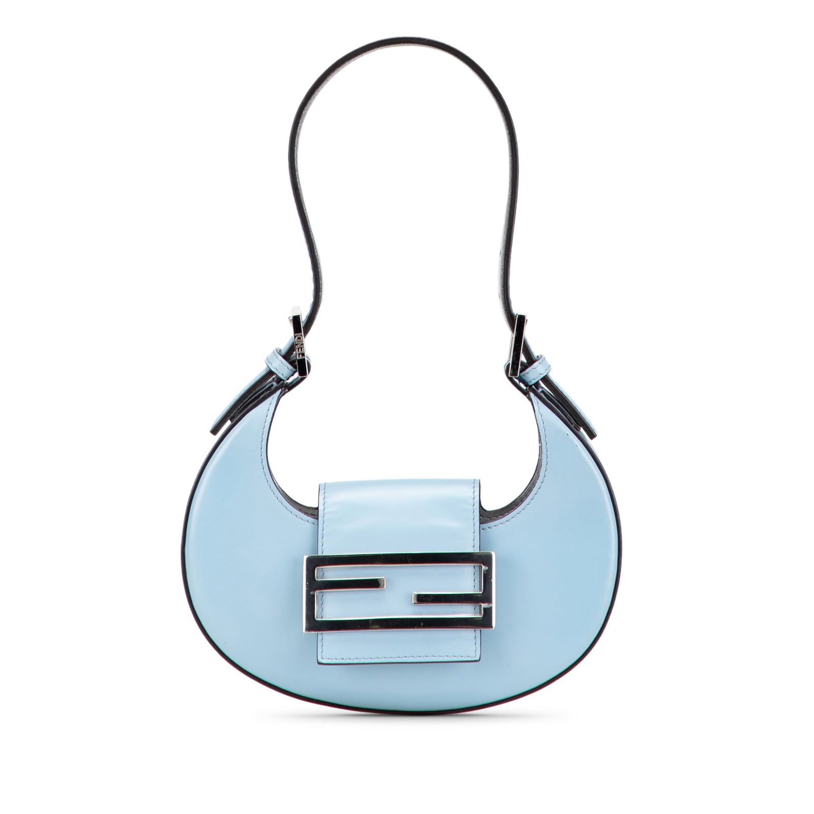 Fendi Mini Leather Cookie Hobo Bag Blue Italy (1 of 11)