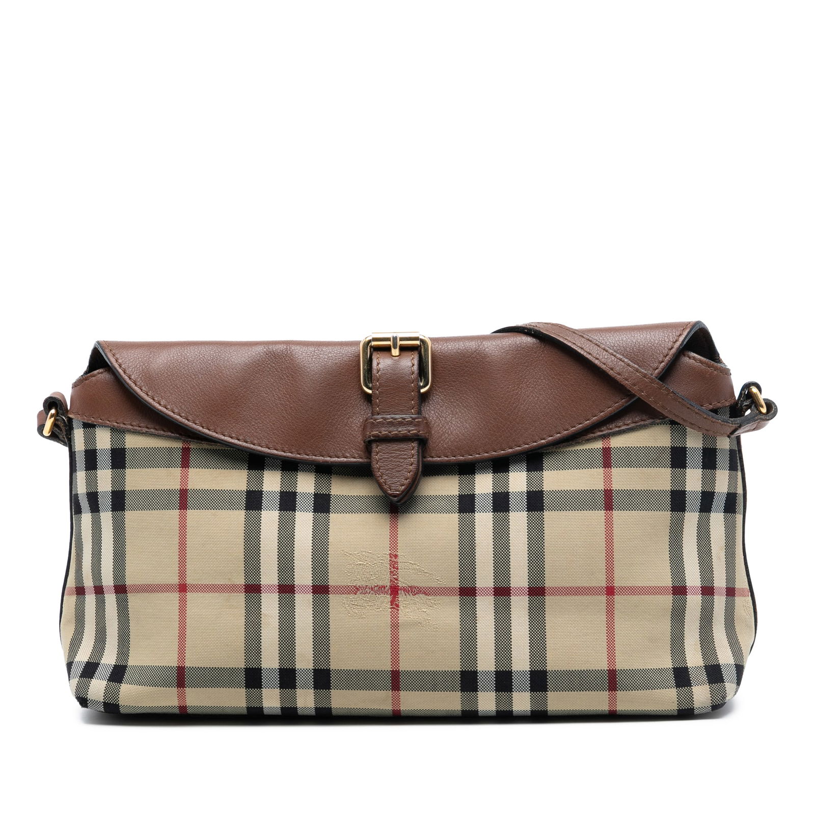 Burberry Leah Crossbody Bag in Haymarket Check Coated Canvas and Leather (1 of 6)
