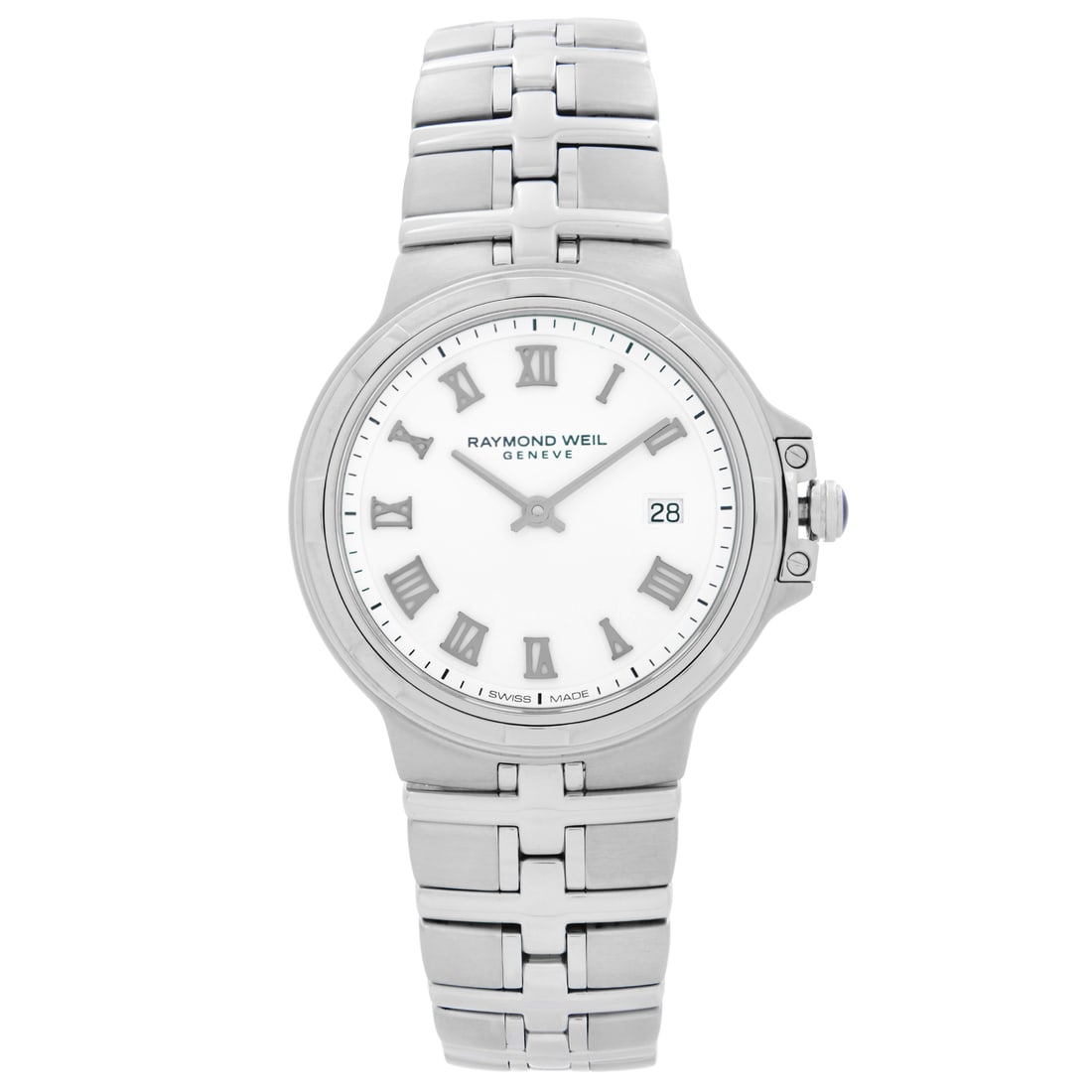 Raymond Weil Parsifal Ladies Watch Quartz Steel Gray White Dial 5180-ST-00300 (1 of 6)