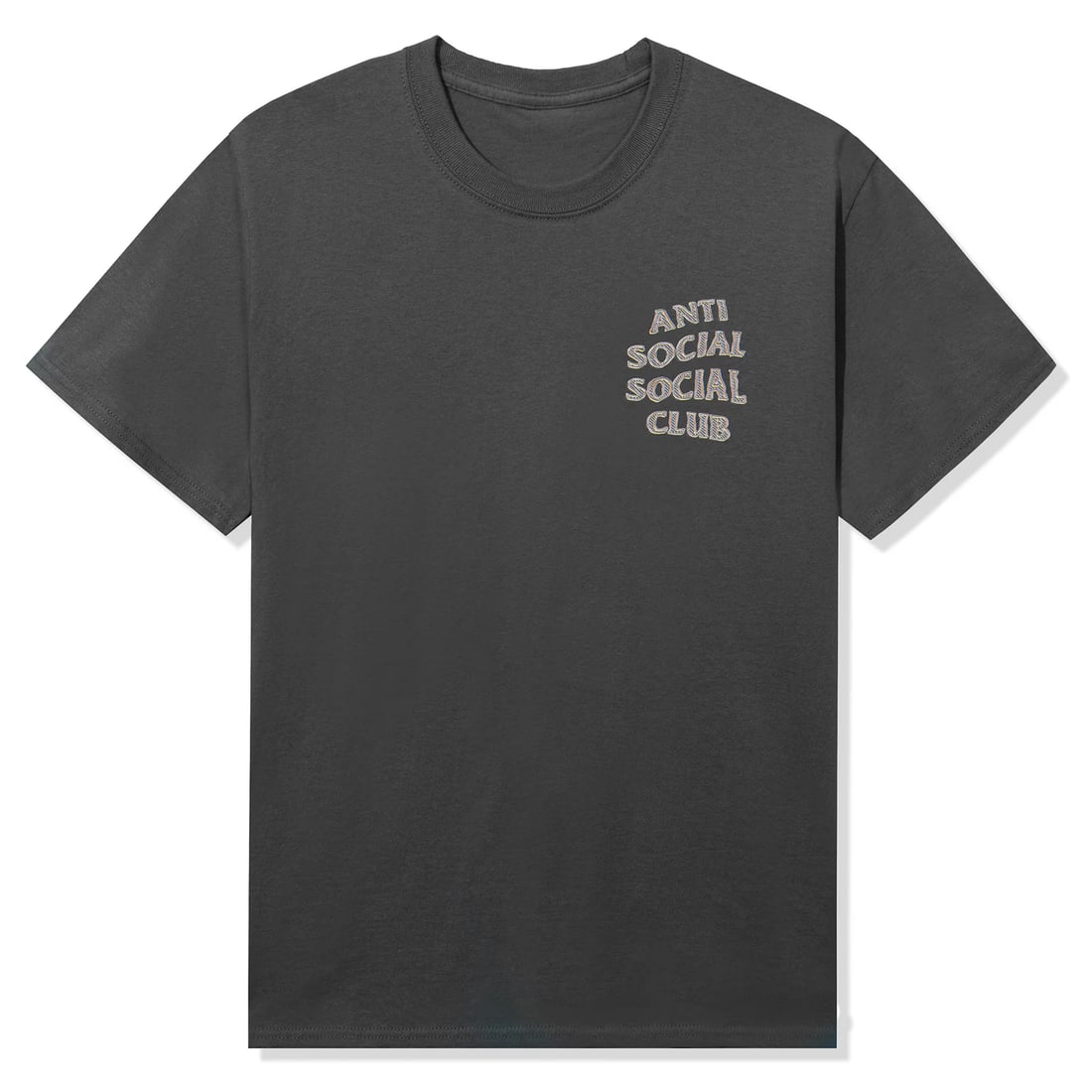 Medium Grey Mind Games Blurred Lines Tee by Anti Social Social Club: Medium Grey Mind Games Blurred Lines Tee by Anti Social Social Club This Anti Social Social Club Blurred Lines Mind Games Tee in medium grey features a clean front and a bold, distorted graphic on the