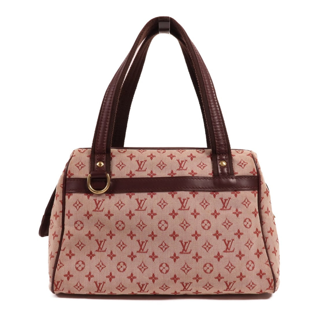 LOUIS VUITTON Josephine PM Handbag M92216 Monogram Red Pink: LOUIS VUITTON Josephine PM Handbag M92216 Monogram Red Pink This LOUIS VUITTON Josephine PM Handbag (M92216) is a stylish accessory featuring a vibrant red canvas exterior with chic mini monogram deta
