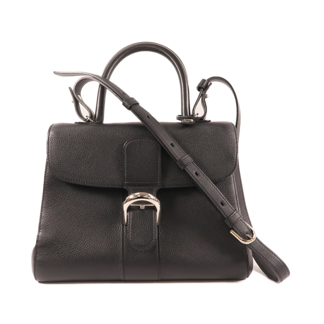 Delvaux Brillant MM Black Calfskin Leather Two Way Shoulder Bag (1 of 18)