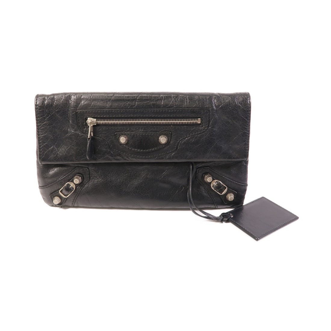 Black Calfskin Leather Pouch Balenciaga SHW Model 282011 (1 of 15)