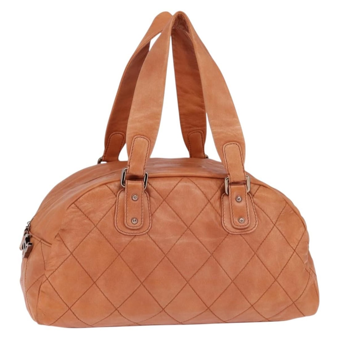 Brown Quilted Lambskin Bowler Bag Chanel Cloudy Bundle 38cm (1 of 18)